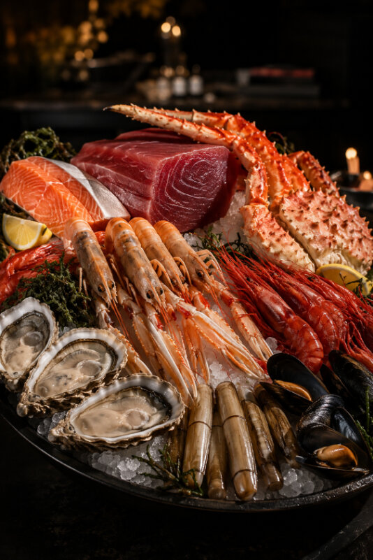 foto di lombata di carne che indica la sezione Pesce fresco appese del sito Vaniglia e cannella