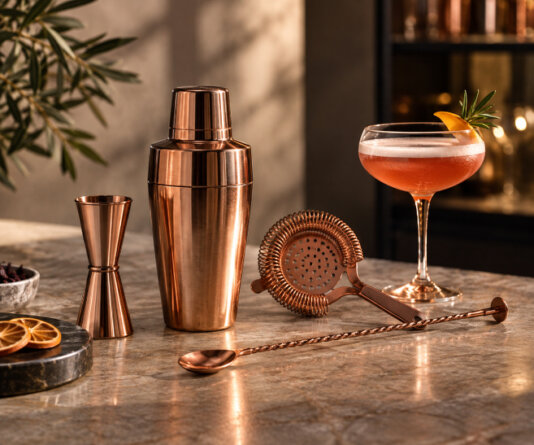 foto di shaker per indicare la sezione del sito <br />Vaniglia e cannella riservata al Bar & cocktail