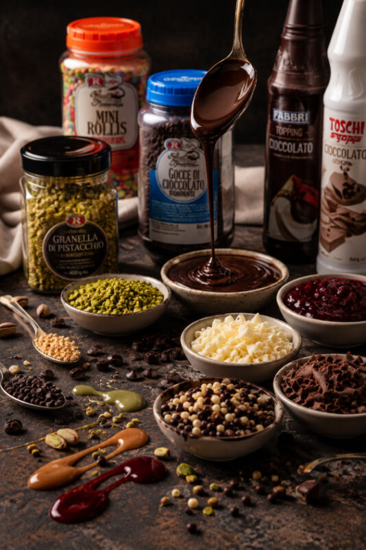 foto di topping che rappresenta la sezione Ingredienti e finiture del sito Vaniglia e cannella